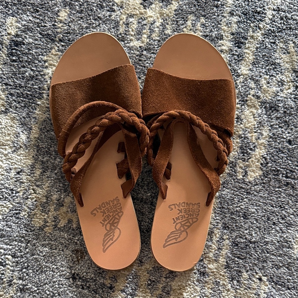 Ancient Greek Sandals Women's brown suede Sandals size 39